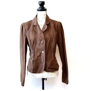 Apt. 9 Jacket Womens Brown Lightweight 100% Cotton